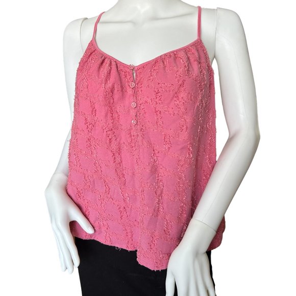 Anthropologie Tops - Anthropologie Pink Tank Top Size M